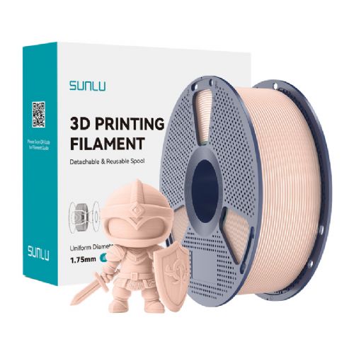 Filament za 3D tiskanje Sunlu PLA+ Bež 1,75 mm, visoka vzdržljivost, natančnost ±0,02 mm, nizko krčenje, enakomerno navit
