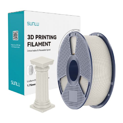 Filament za 3D tiskanje Sunlu PLA HS Mar CBM visokohitrostni, marmorni učinek, kostanjeva barva, natančnost ±0,02 mm, FDM kompatibilen
