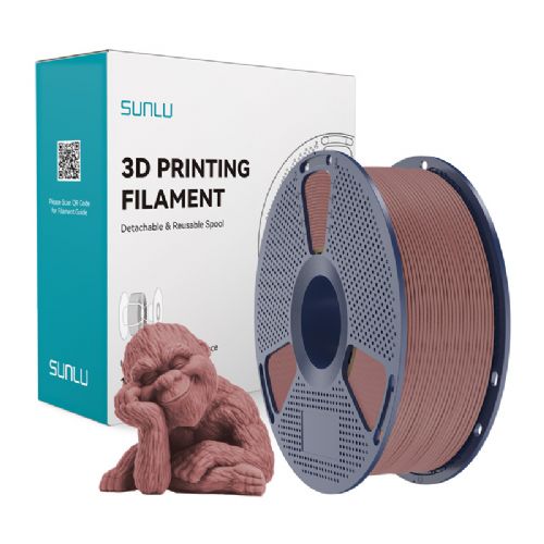 Filament za 3D tiskanje Sunlu Lesni Che češnja, 15 % lesni prah, mat površina, dimenzijska natančnost ±0,02 mm, za FDM tiskalnike