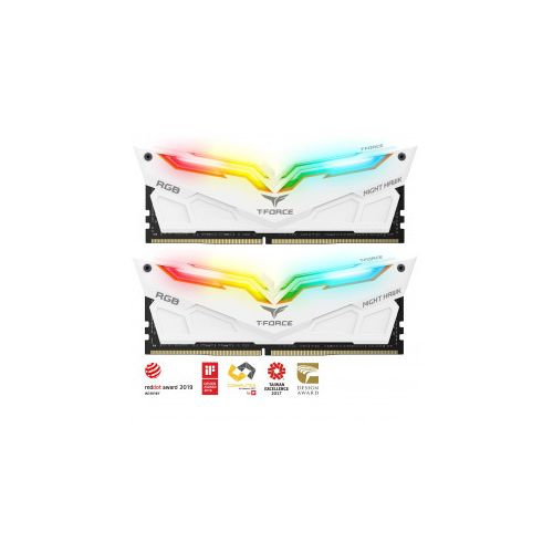 RAM za ra unalnike komplet Teamgroup Night Hawk RGB 16GB Kit 2x8GB DDR4 3200 DIMM PC4 25600 CL16 1.35V TF2D416G3200HC16CDC01 Enaa