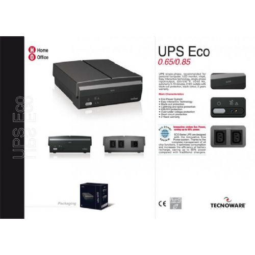 Tecnoware UPS ECO 0.50 brezprekinitveno napajanje
