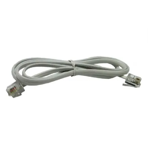 Telefonski kabel Cabletech, ploščati, 3 m, bel 
