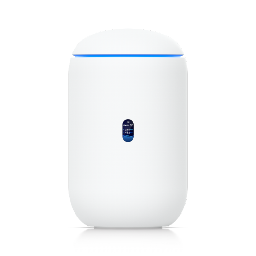Brezžični usmerjevalnik Ubiquiti Dream Router 7 Wi-Fi 7, UniFi Network, 8x Gigabit LAN, zaslon, napredna varnost