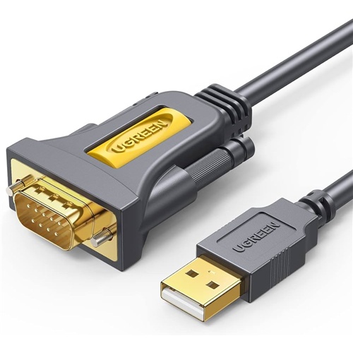 UGREEN 20210 USB Serial Cable, USB to RS232 DB9 9 pin Converter Cable 1m
