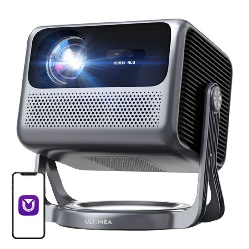 Projektor Ultimea Nova C40, Full HD 1080p, Android TV 11, HDR, Bluetooth 5.3, sive barve