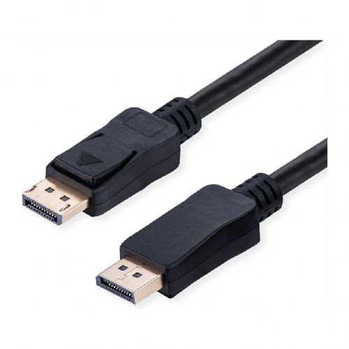 Kabel Value DisplayPort 2.1 2 m črn, 16K, 80 Gbit/s, ravna vtiča
