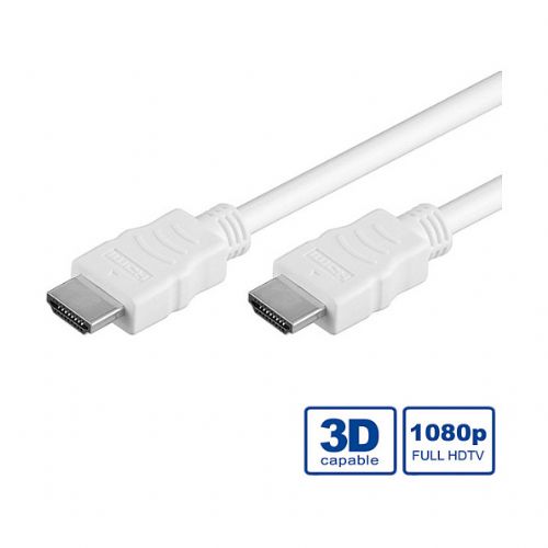 Kabel Value HDMI kabel visoke hitrosti 1 m bel, Ethernet, ARC, 1080p