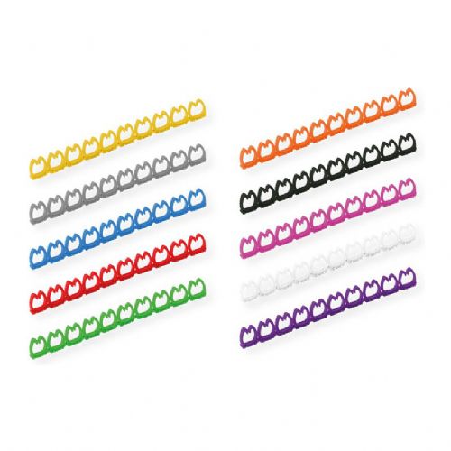 Komplet za označevanje kablov VALUE za patch kable, 5 - 6,5 mm, 10 x 10 kosov, večbarvni