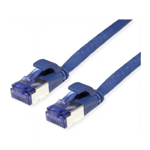 VALUE patchkabel kat. 6A (razred EA) FTP, ekstra tanek, moder, 0,5 m