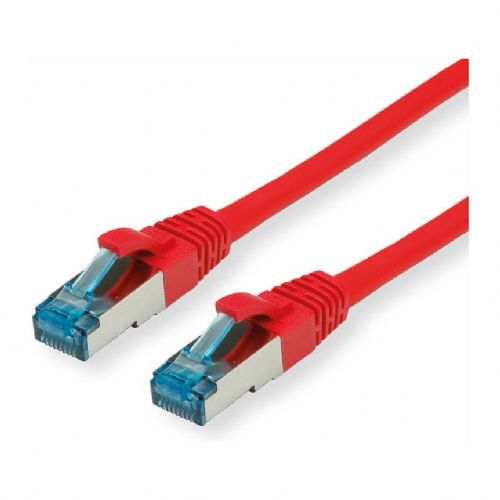 VALUE patchkabel kat. 6A (razred EA) S/FTP (PiMF), LSOH, črn, 0,15 m
