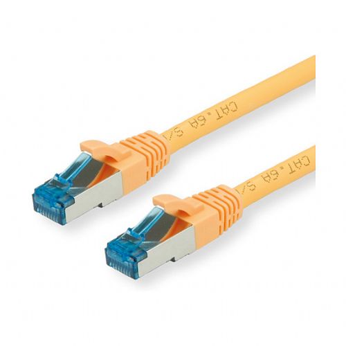 VALUE patchkabel kat.6A razred EA S/FTP PiMF LSOH rumen 7 m