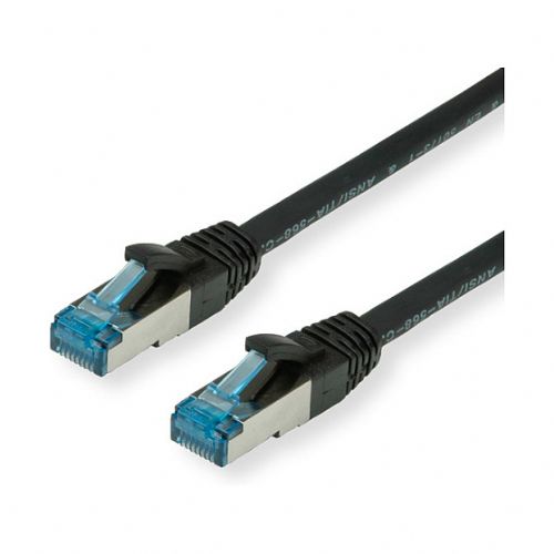 VALUE patch kabel kat.6A razred EA S/FTP PiMF LSOH črn 3 m