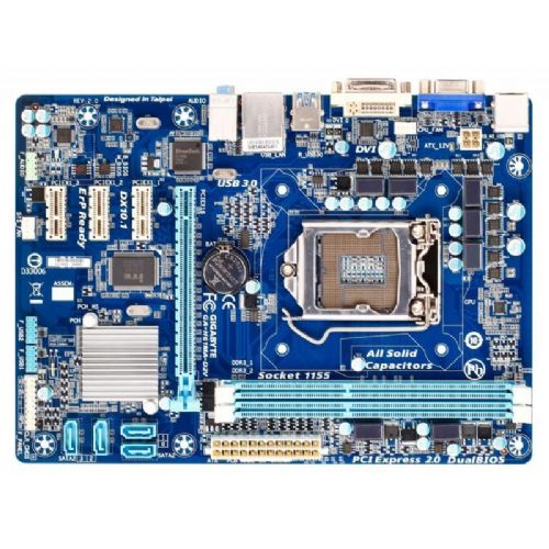 GIGABYTE GA-H61MA-D2V, DDR3, SATA2, USB3, DVI, LGA1155 mATX 2