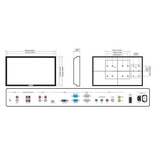 LCD monitor za javno predvajanje Philips BDL4230E (42 Wide) 3