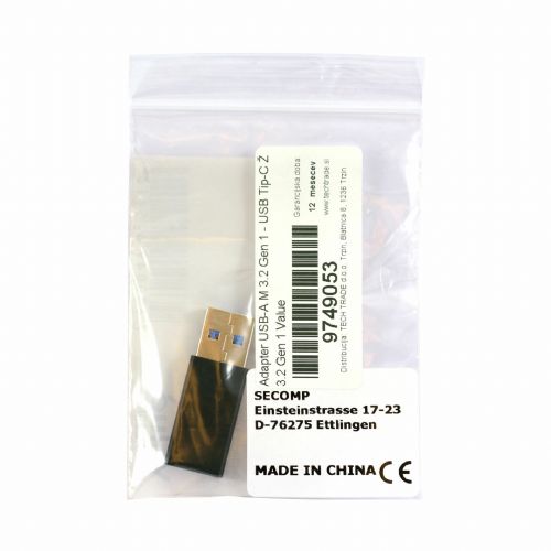 Value adapter USB A M 3.2 Gen 1-USB TipC Ž 3.2 Gen 1 4