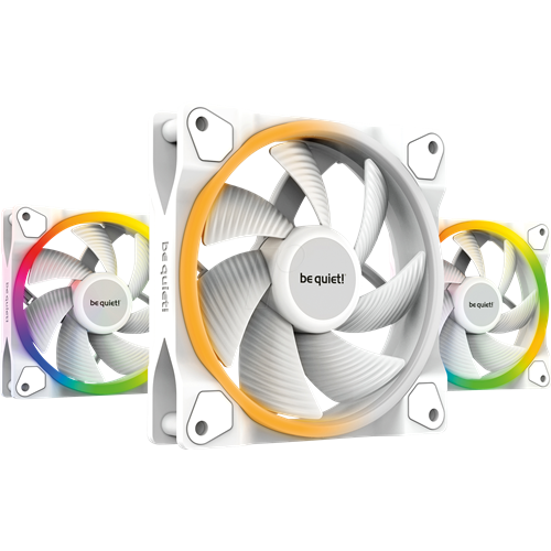 Ventilator Be Quiet! Light Wings White 120mm PWM Triple Pack, ARGB, bela