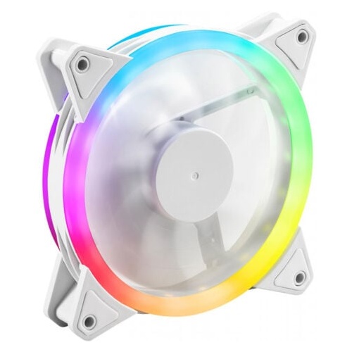 Ventilator Sharkoon Shark Blades PWM RGB Fan, 120 mm, bela