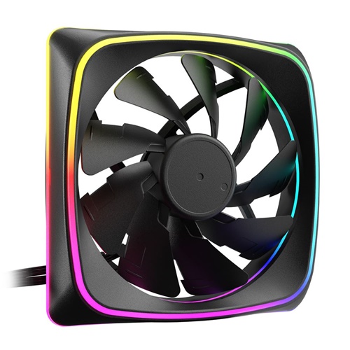Ventilator Sharkoon SHARK Lights RGB PWM, 120 mm, črna