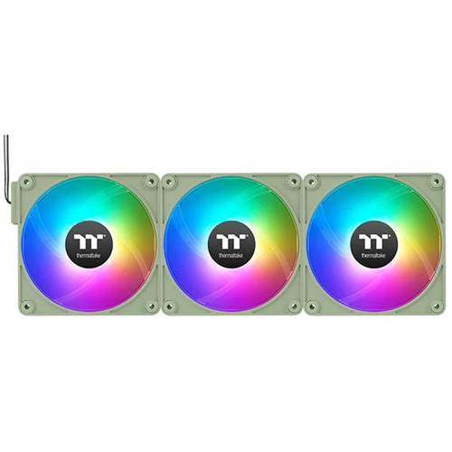 Ventilator Thermaltake CT140 EX ARGB Sync PC Cooling Fan, 3 kosi, 140 mm, zelena