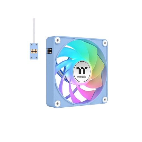 Ventilator Thermaltake CT140 EX Reverse ARGB Sync PC Cooling Fan, 3 kosi, 140 mm, svetlo modra