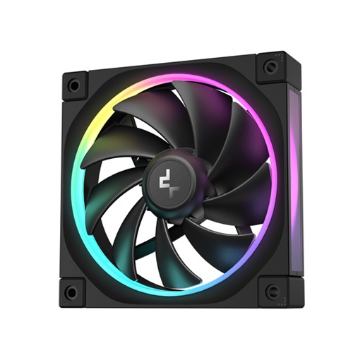 Ventilator za PC DeepCool FL12, 120 mm, črna
