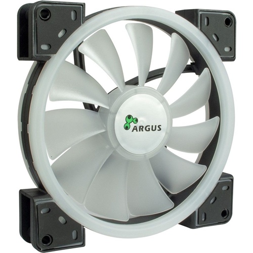 Ventilator za PC Inter-Tech Argus RS-141 RGB 140x140x25 (črna, 140 mm)