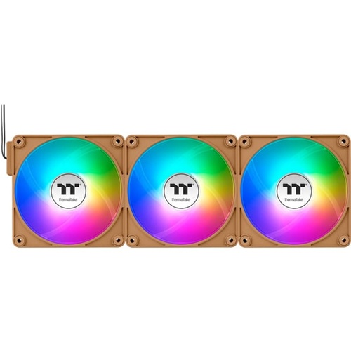 Ventilator za PC Thermaltake CT120 EX ARGB Sync PC Cooling Fan Gravel Sand, 3 kosi, 120 mm, svetlo rjava