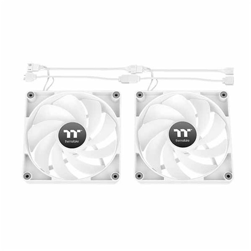 Ventilator za računalnik Thermaltake CT140 Reverse ARGB Sync PC Cooling Fan White, 2 kosa, 140 mm, bela