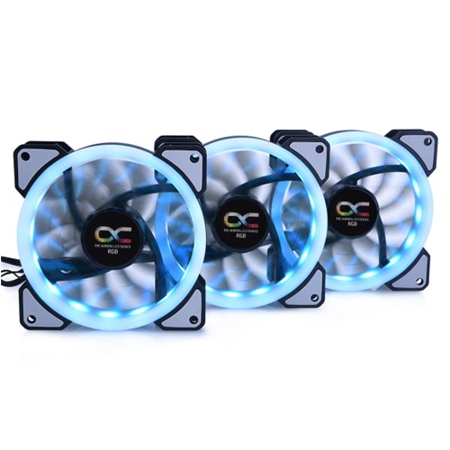 Ventilator za računalnike Alphacool Eiszyklon Aurora LUX Digital RGB, 3x 120mm, LED RGB, 1100 vrt/min, 29 dB
