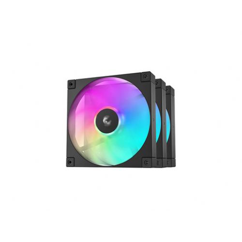 Ventilator za ohišje DeepCool FD12 (3 v 1) ARGB PWM 120mm, 3 Pack, črn