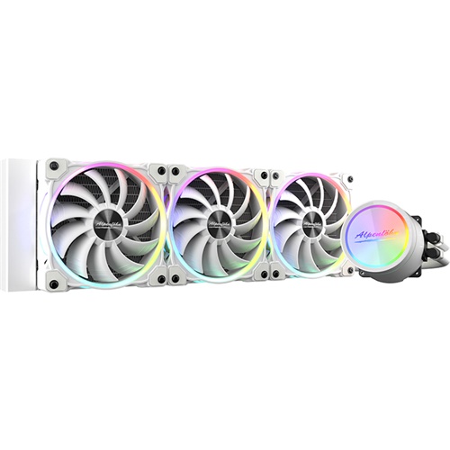 Vodni hladilni sistem Alepnfohn Gletscherwasser 360 White RGB 360mm, bela