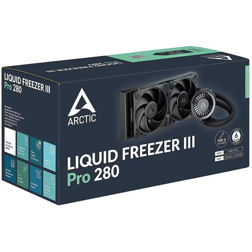 Vodni hladilni sistem Arctic Liquid Freezer III Pro 280 (črn)