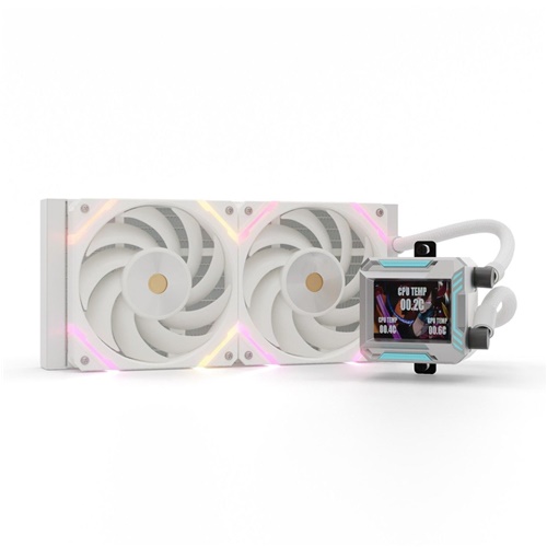 Vodni hladilni sistem Valkyrie Syn 240 ARGB, bela