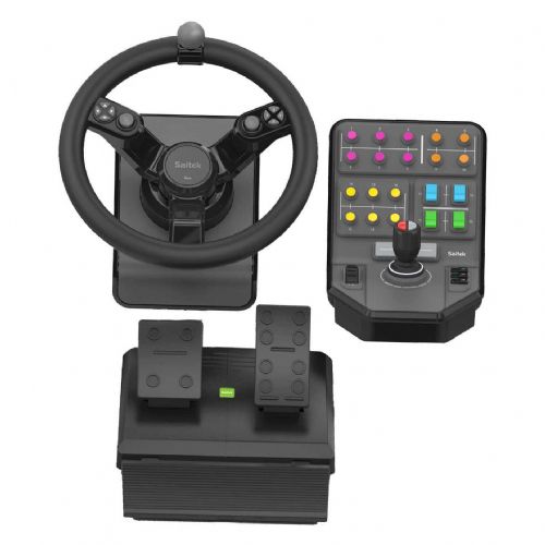 Volan Logitech G Saitek Farm Sim Controller črn/siva
