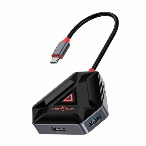 WHITE SHARK hub USB 3.1 TipC 3xA + HDMI HEXAGON