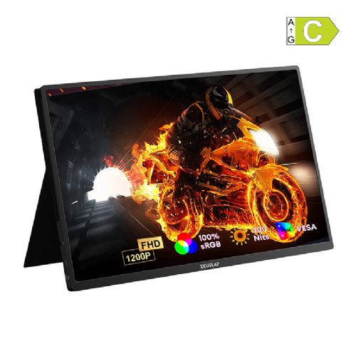 Monitor Zeuslap P16 Plus 16" prenosni, WUXGA 1920×1200, 180 Hz, 3 ms, 100% sRGB, USB-C/HDMI