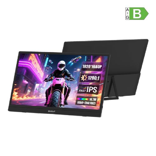 Monitor Zeuslap ZB156 15,6" Full HD, mat zaslon, USB-C/HDMI, kovinsko ohišje, prenosni