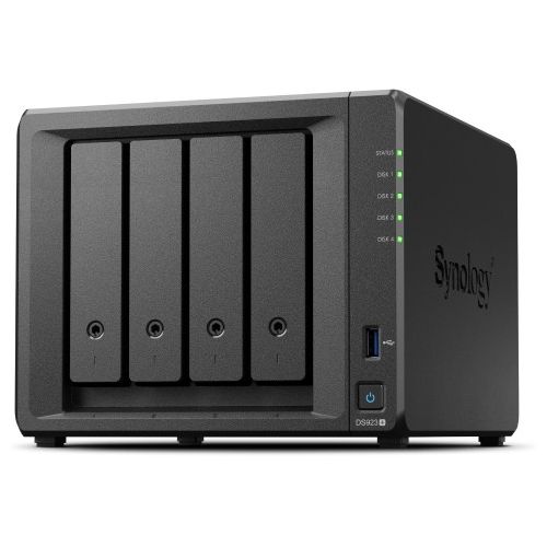 NAS sistem Synology DS923+ 4 ležišča, DDR4 ECC 4GB RAM, 96TB, 2x USB 3.2, 10GbE