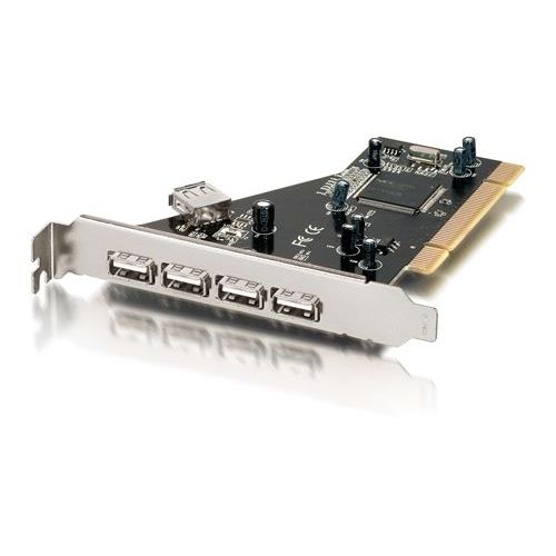 Equip KARTICA USB 2.0 PCI 4+1 Port z VIA čipom (128280)