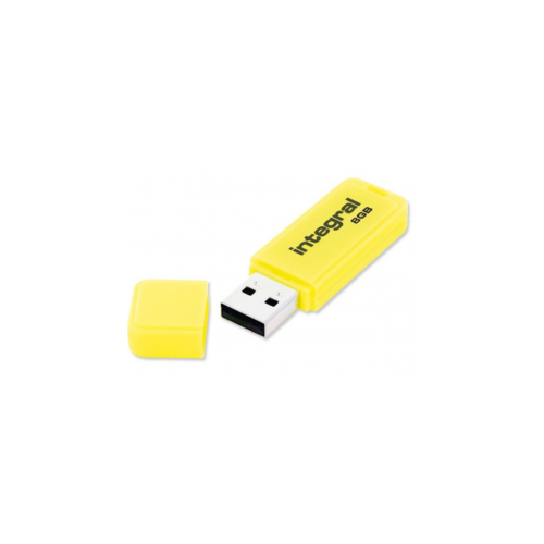 INTEGRAL NEON 8GB USB2.0 rumen spominski ključek - INFD8GBNEONYL