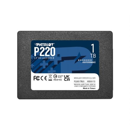 Vgradni SSD disk Patriot P220 1TB SSD SATA 3 2.5" - P220S1TB25
