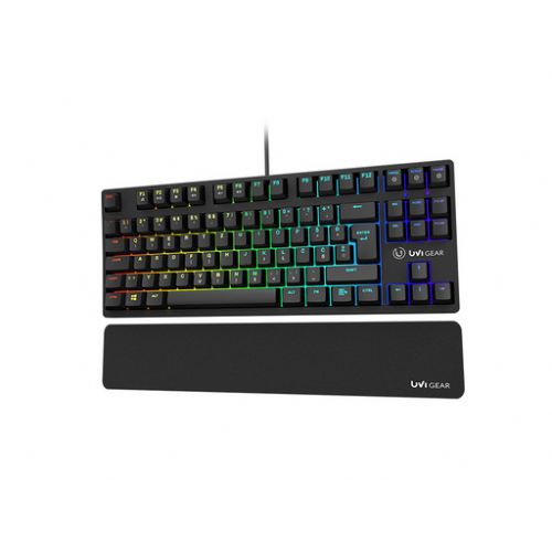 Tipkovnica UVI PRIDE Mini, Optical Blue Switch, RGB, USB, SLO