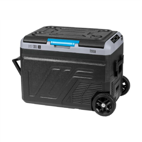 Potovalni hladilnik z zamrzovalnikom Teesa TSA6005, 50 l, kompresorski, Bluetooth, 12/24/230 V, s kolesi