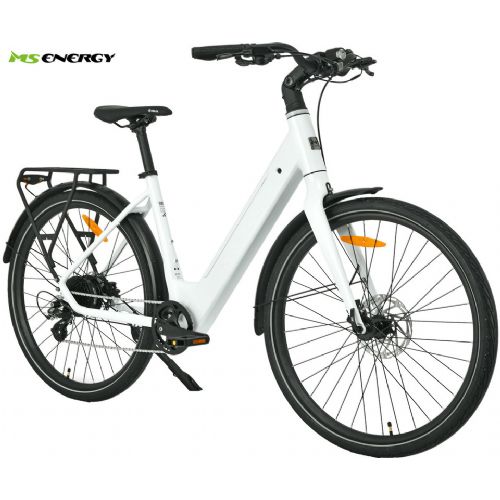 Električno kolo MS Energy ZORYA, 27,5" (69,85 cm), 250 W Ananda motor, 360 Wh baterija, do 70 km, Shimano Altus 8 prestav, TEKTRO disk zavore, LCD, bele barve