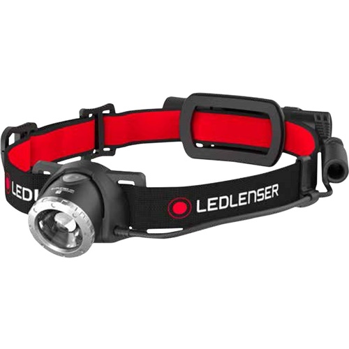 Naglavna luč Ledlenser H8R, LED, rdeča/črna