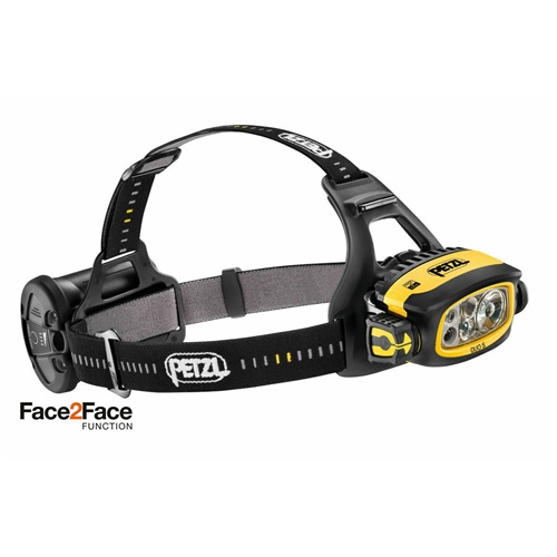 Naglavna svetilka Petzl DUO S, črna/rumena (E80CHR)