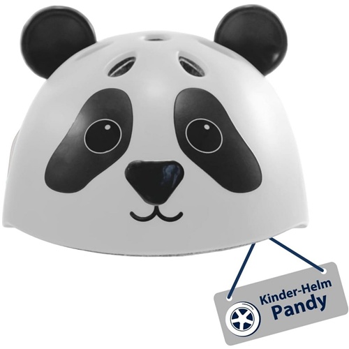 Otroška čelada Hudora Pandy (bela/črna, velikost 44-47)