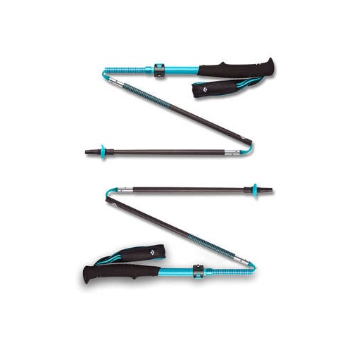 Pohodne palice Black Diamond Distance Carbon FLZ, 1 par, 125 - 140 cm, antracit/modra