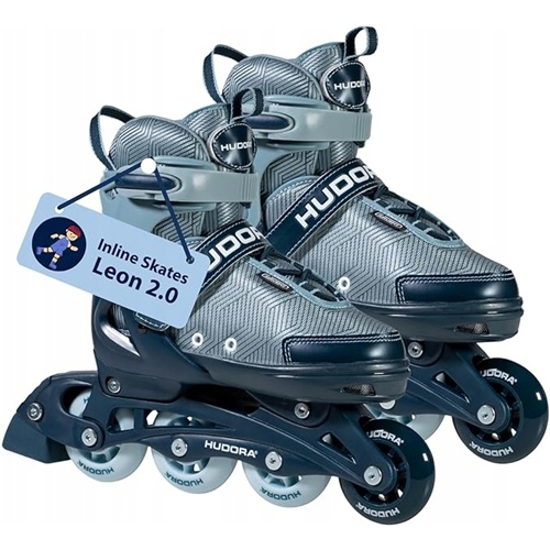 Rolerji Hudora Leon 2.0 velikost 37-40 (modro/sivi)