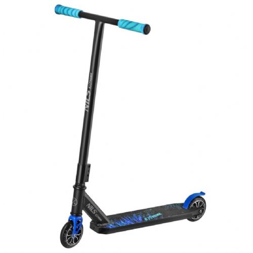 Skiro za skoke Nils Extreme, fluorescentni detajli, 110 mm PU kolesa, ABEC7, nezložljiv, do 100 kg